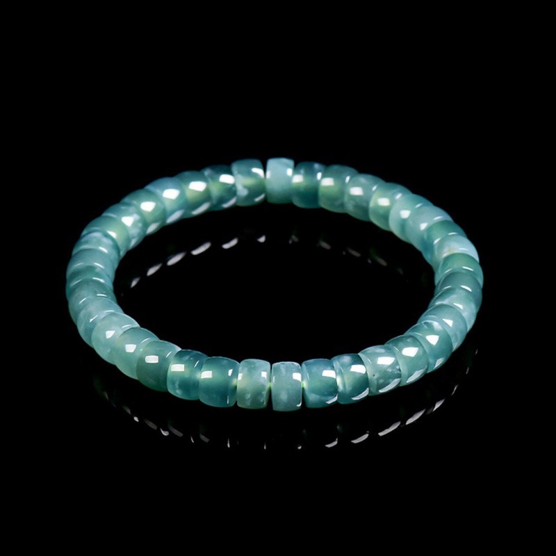Bracelets - Натуральный жадеит класса А, голубой, в