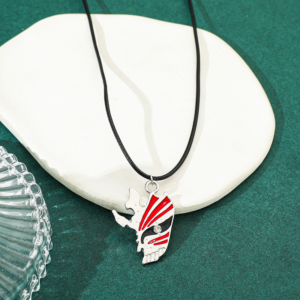 Anime Pendant Necklace - Металлический кулон-подвеска в виде маски-черепа Ichigo