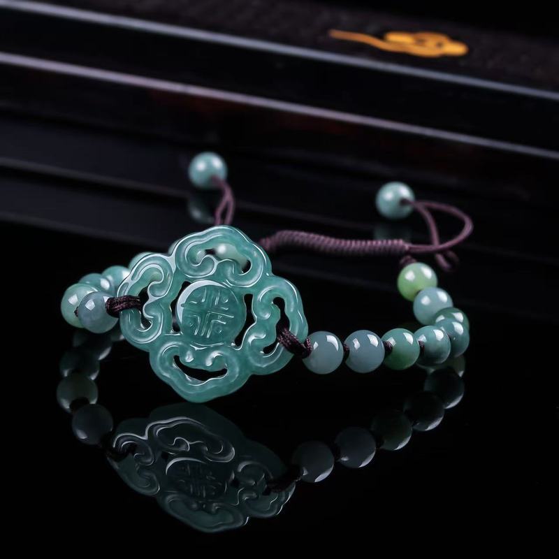 Bracelets - Браслет из натурального жадеита класса А,