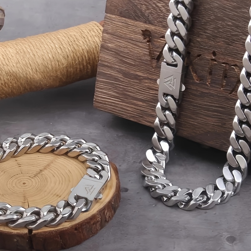 Cuban Link Chain 12Mm - Высококачественный костюм с цепочкой Viking Cuba,