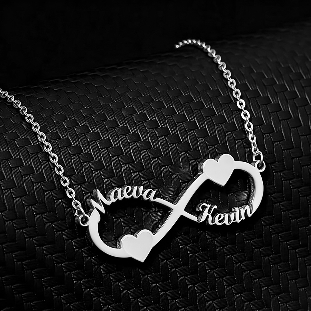 Custom Name Necklace Stainless Steel - Индивидуальное именное ожерелье с подвеской в