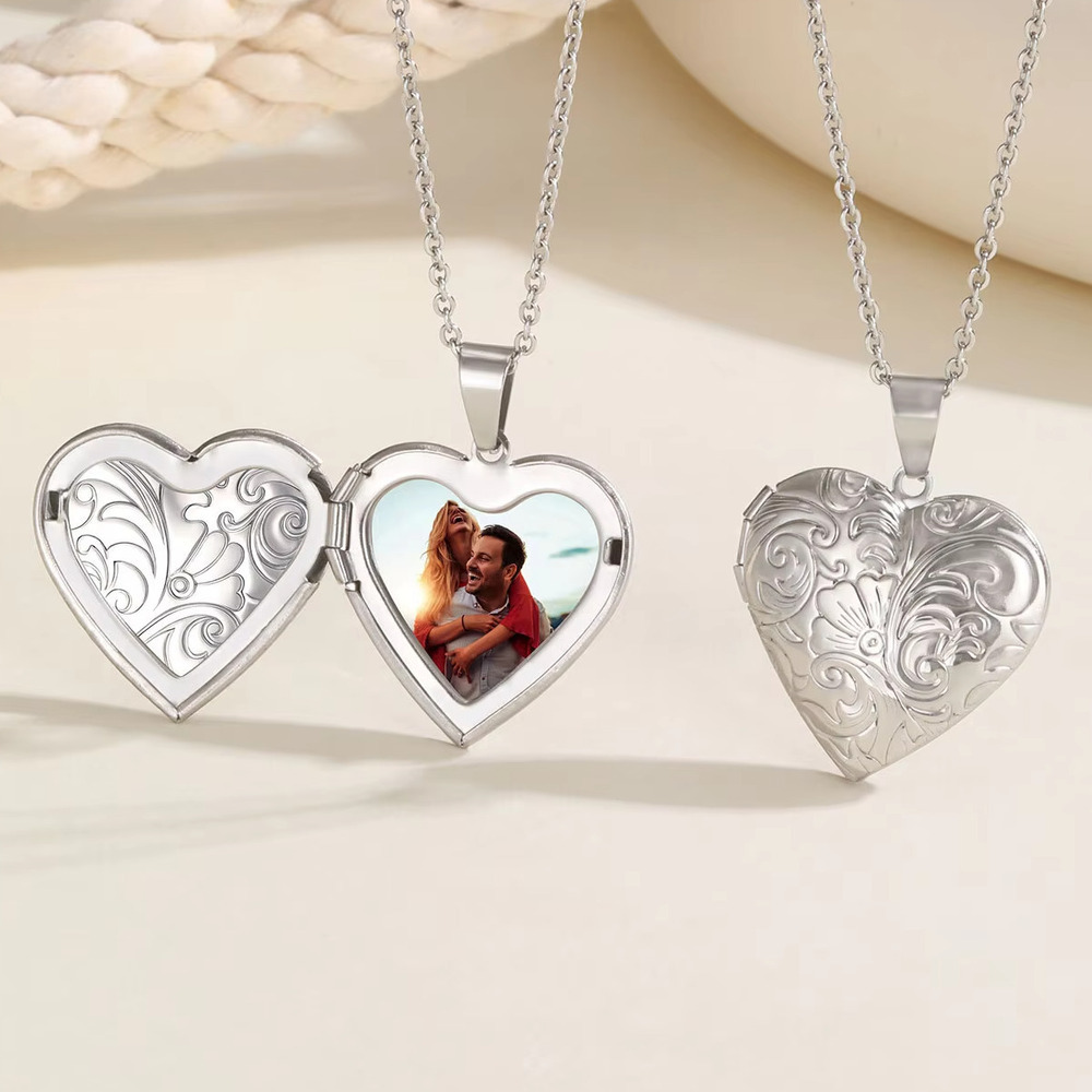 Heart Locket Necklace Photo - Vnox изысканные ожерелья с подвесками в