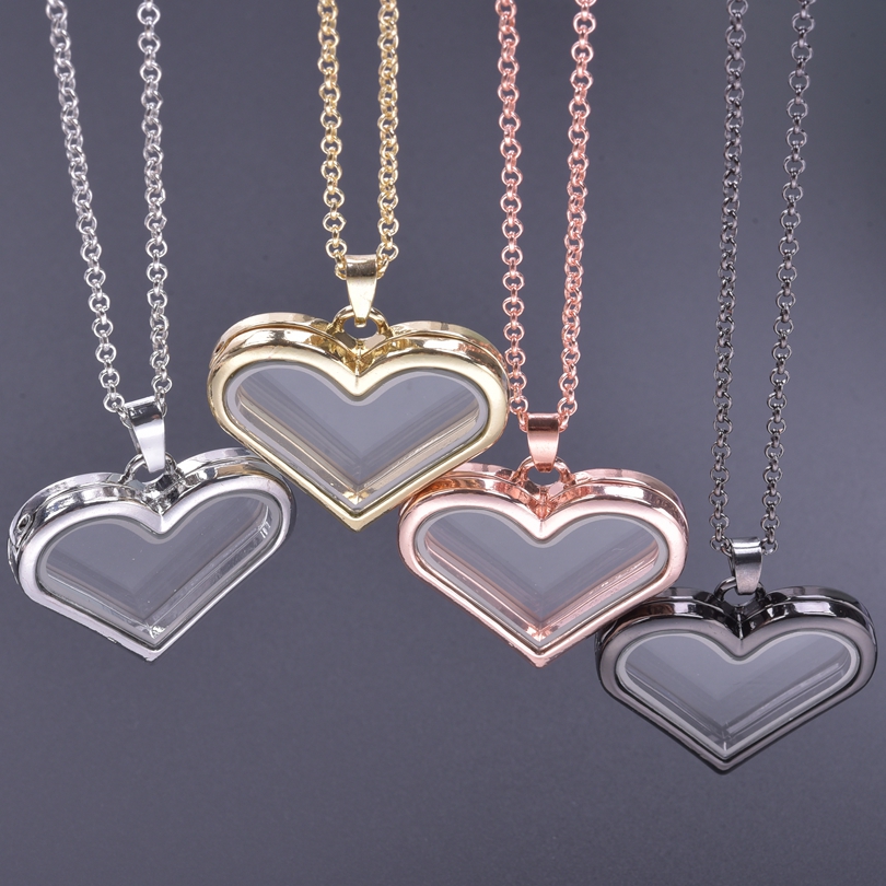 Heart Locket Necklace Photo - 1 шт. Y2K милое ожерелье с