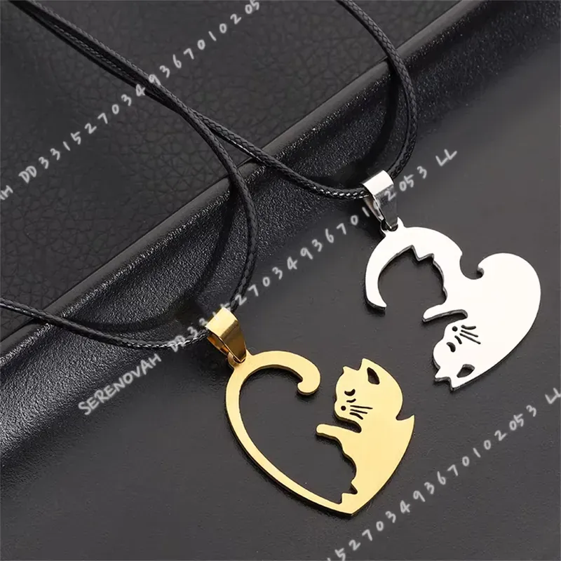 Magnetic Couple Matching Necklaces - 1 пара креативных милых брелоков из