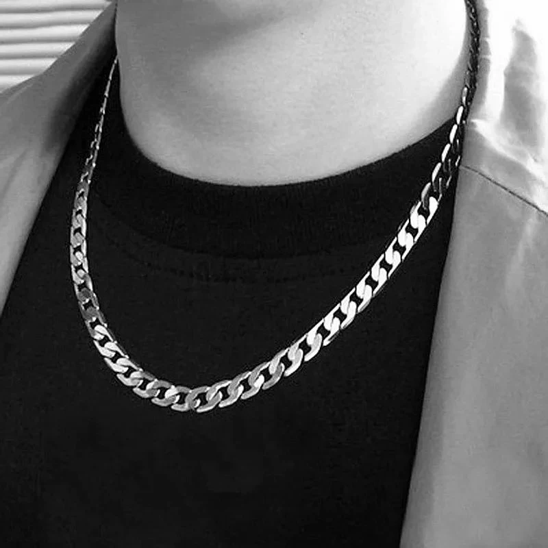 Cuban Link Chain 12Mm - Колье из серебра 925 пробы для