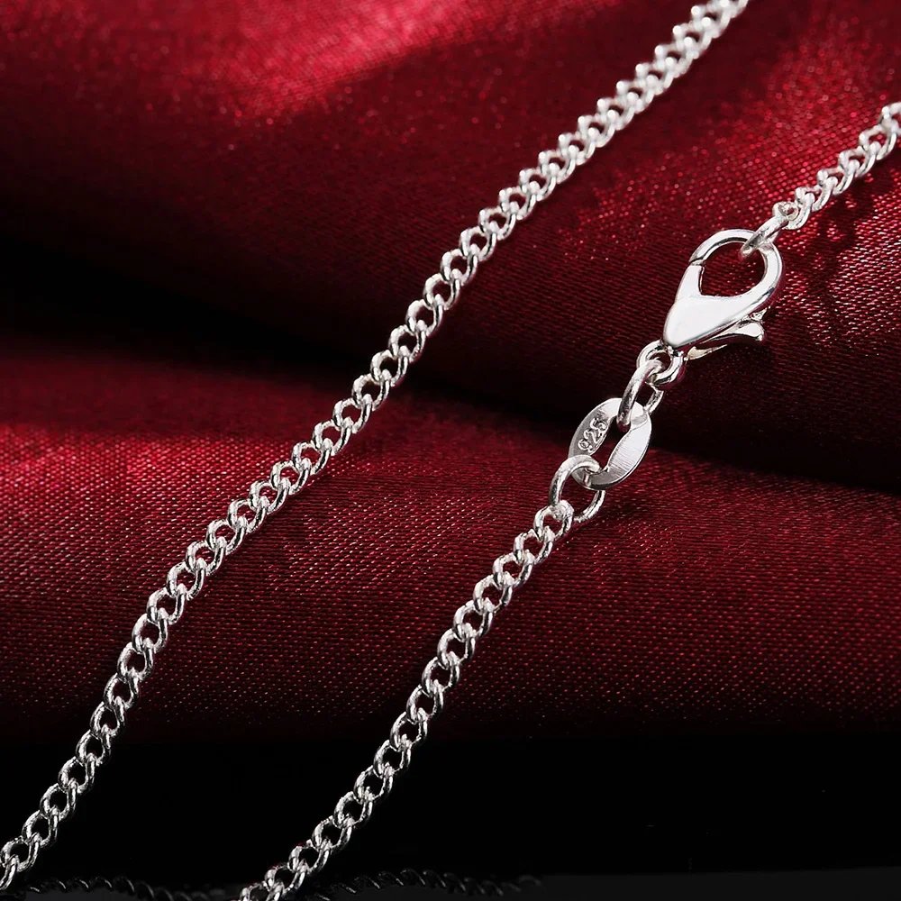 925 Sterling Silver Chain Necklace Men - Классическое ожерелье из стерлингового серебра 925