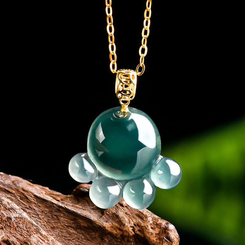 Necklaces - Натуральный подвес-кулон из натурального изумруда и