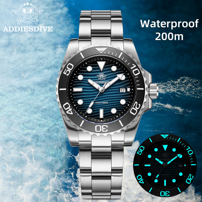 Watch Accessories - ADDIESDIVE мужские 2115 кварцевые часы с