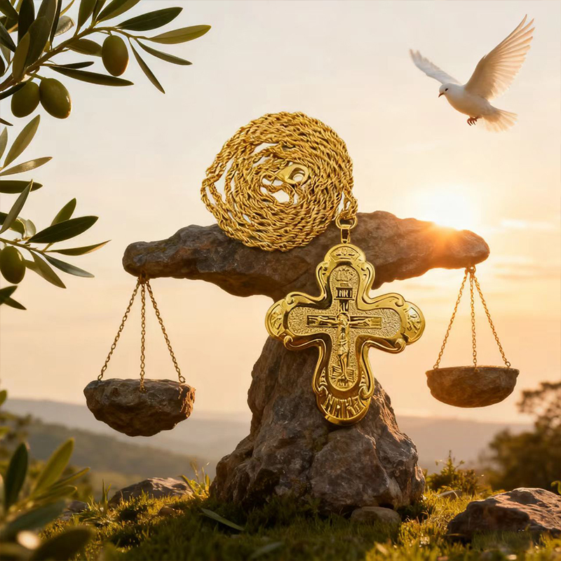 Новый православный наперсный к – обзор и цена Cross Pendant Necklace Gold