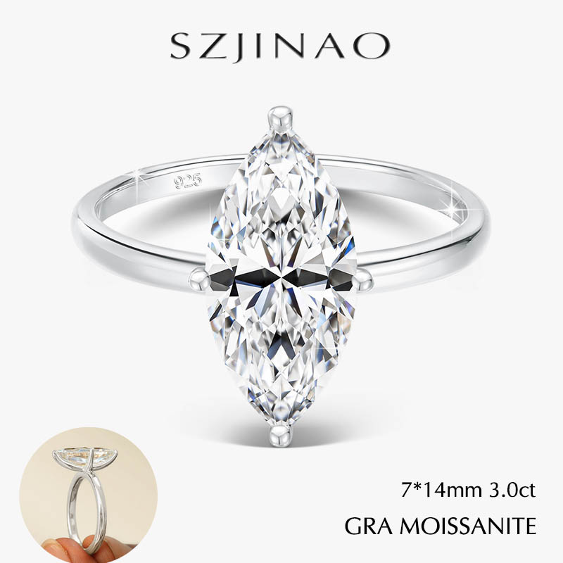 Обручальное кольцо GRA 2/3CT с – обзор и цена Moissanite Engagement Ring 1 Carat