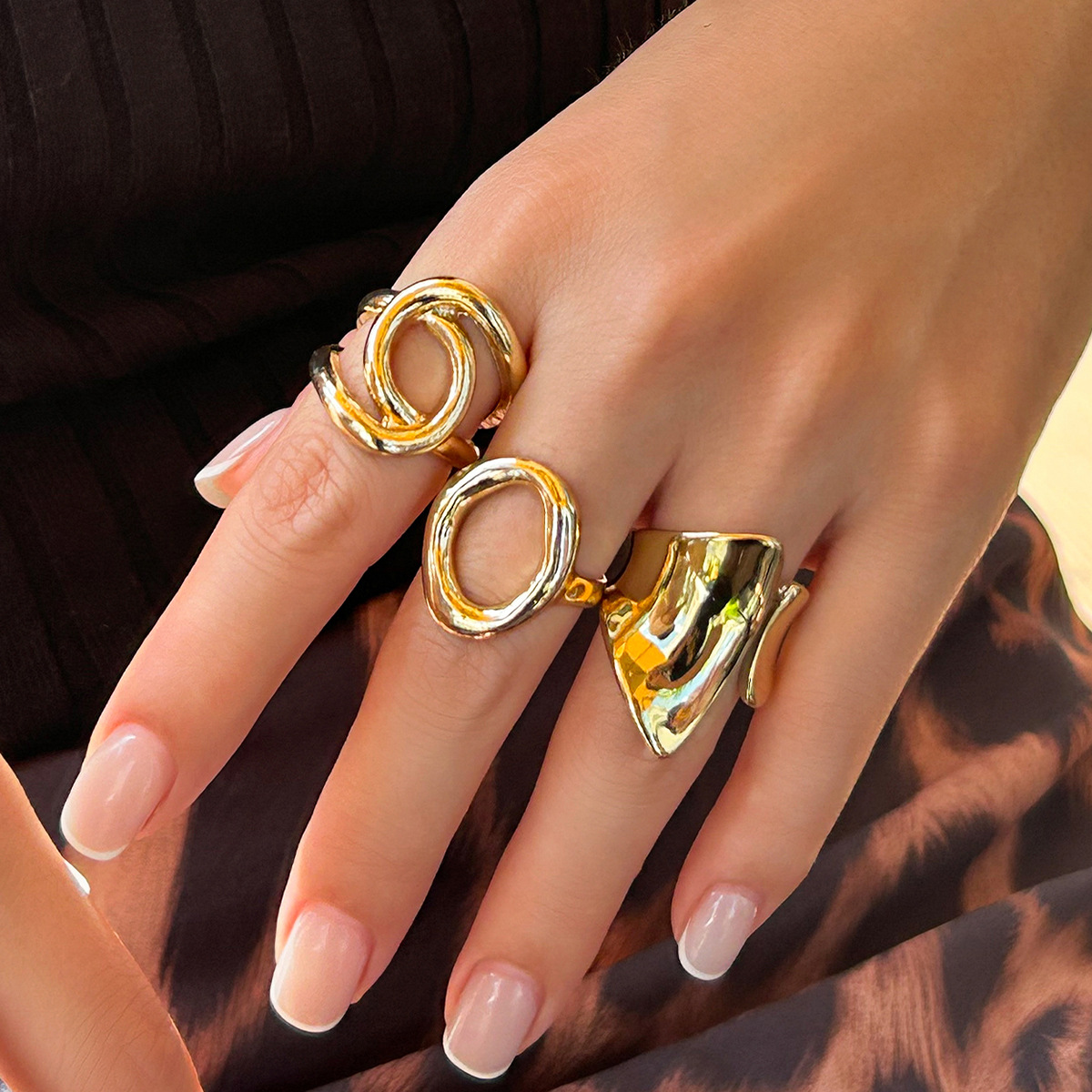 DIEZI 3 шт./компл. новые модны – обзор и цена Vintage Punk Knuckle Rings Set