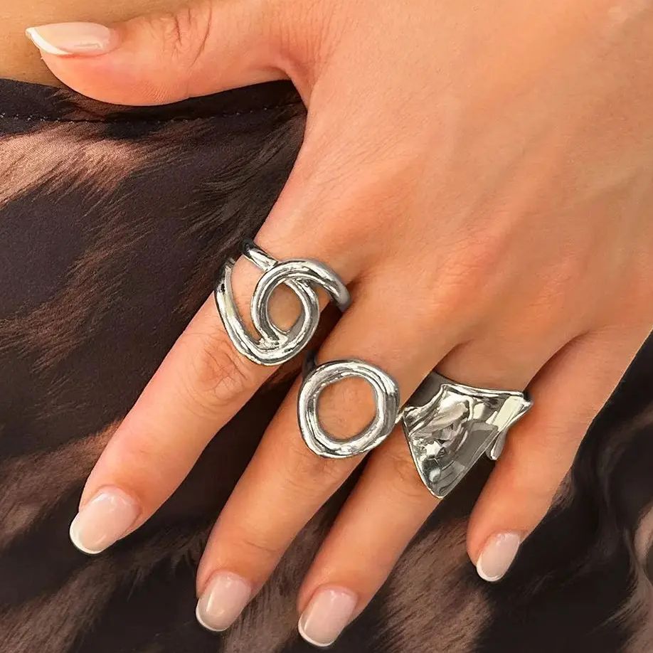 DIEZI 3 шт./компл. новые модны – обзор и цена Vintage Punk Knuckle Rings Set