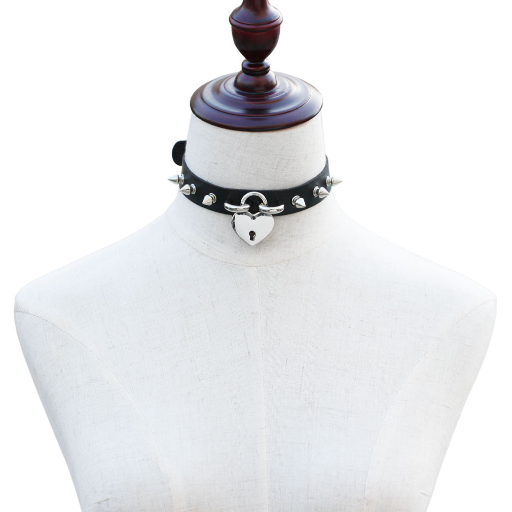 Панк Спайк Чокер ожерелья для  – обзор и цена Goth Punk Spike Choker