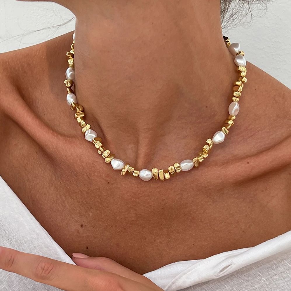 Элегантное колье-чокер KunJoe  – обзор и цена Pearl Choker Necklace Vintage