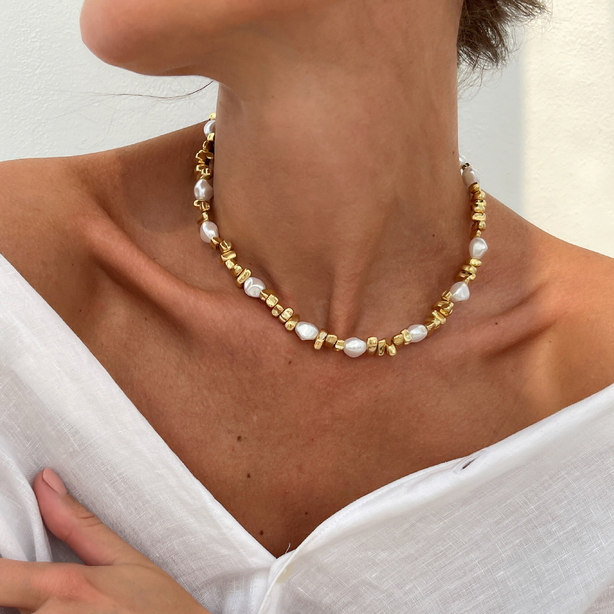 Элегантное колье-чокер KunJoe  – обзор и цена Pearl Choker Necklace Vintage