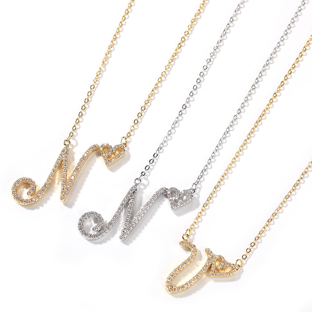 Персонализированное ожерелье с – обзор и цена Initial Letter Necklace 18K Gold