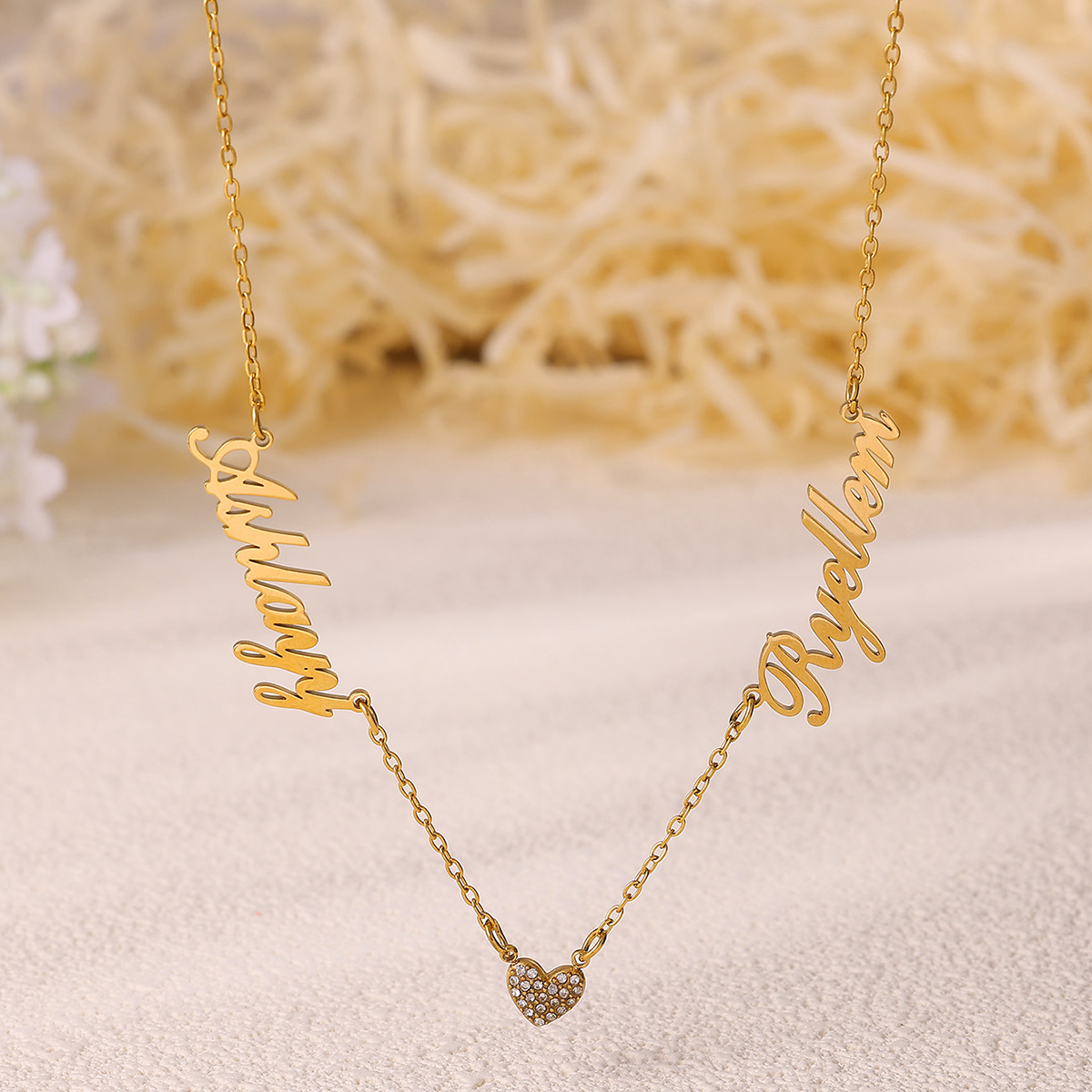 Ожерелье с двумя именами на за – обзор и цена Custom Name Necklace Stainless Steel