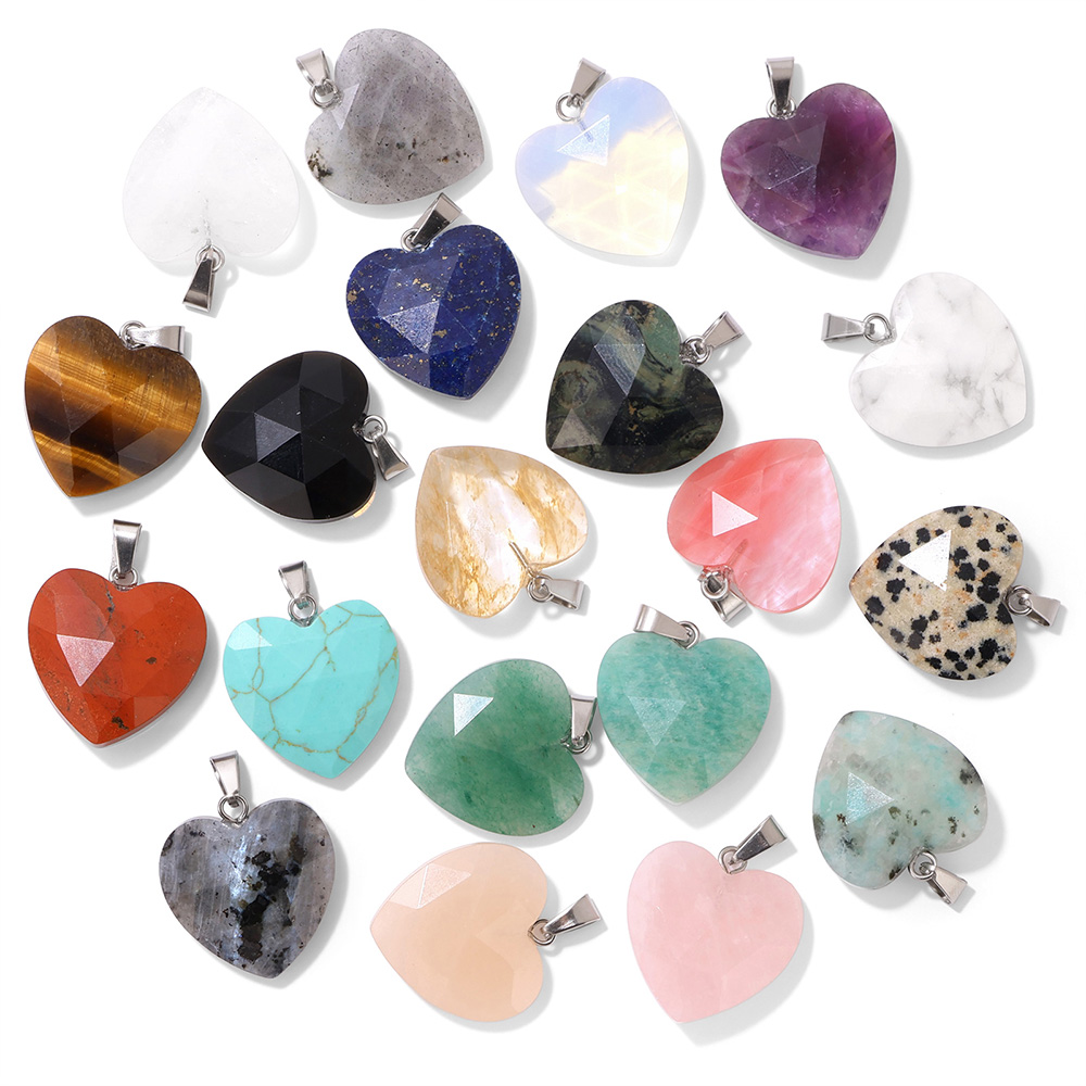 1 шт. 20 мм граненый кулон-сер – обзор и цена Crystal Pendant Necklace Natural Stone