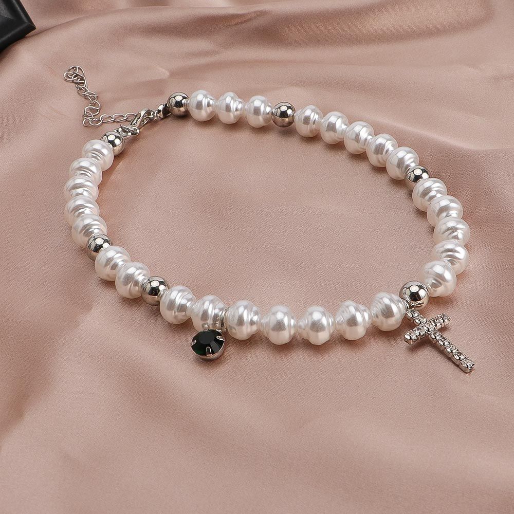 Женское винтажное ожерелье с п – обзор и цена Pearl Choker Necklace Vintage