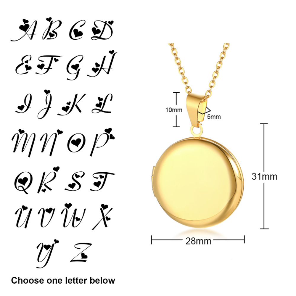 Бесплатная гравировка инициало – обзор и цена Heart Locket Necklace Photo