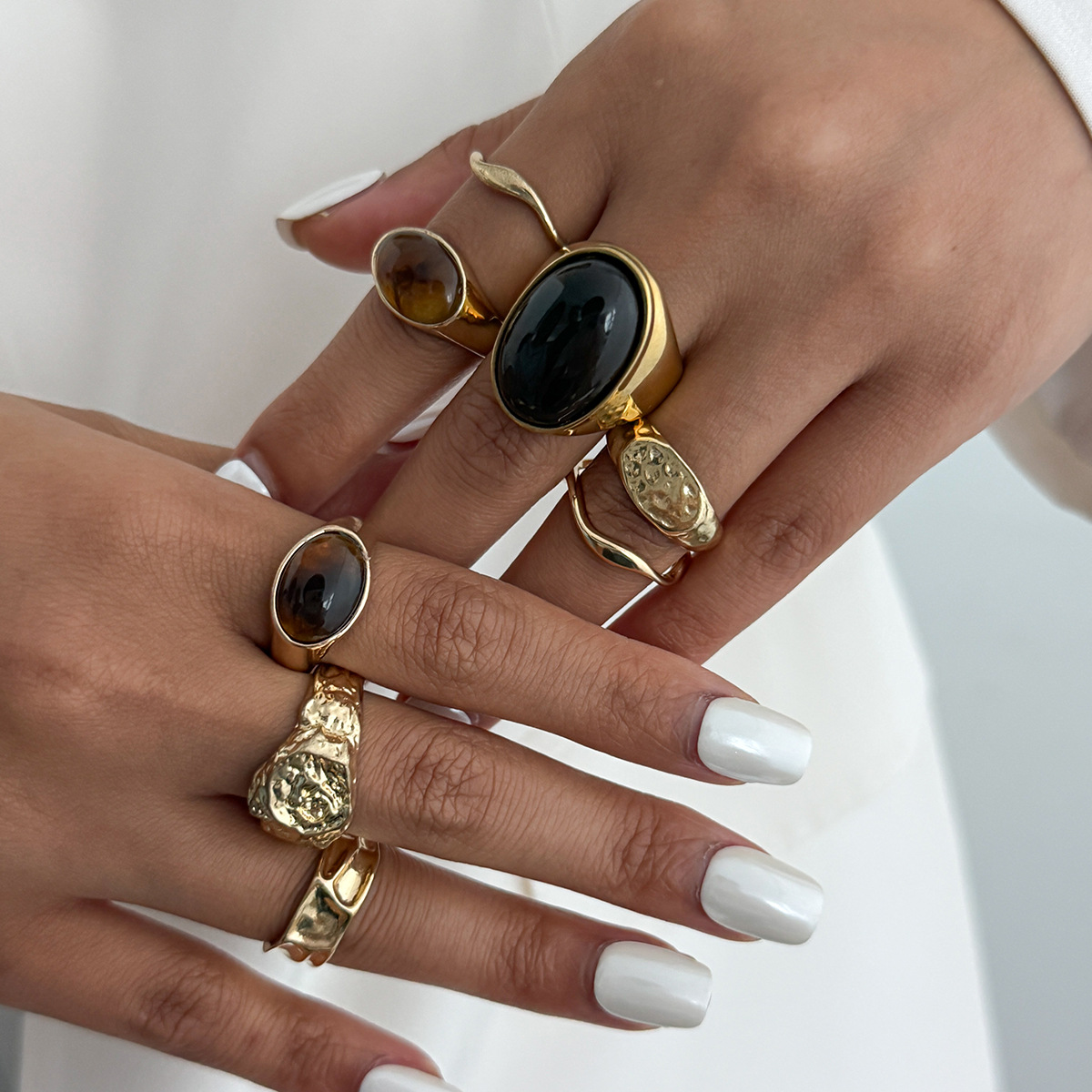 8 шт./компл. винтажные металли – обзор и цена Vintage Punk Knuckle Rings Set