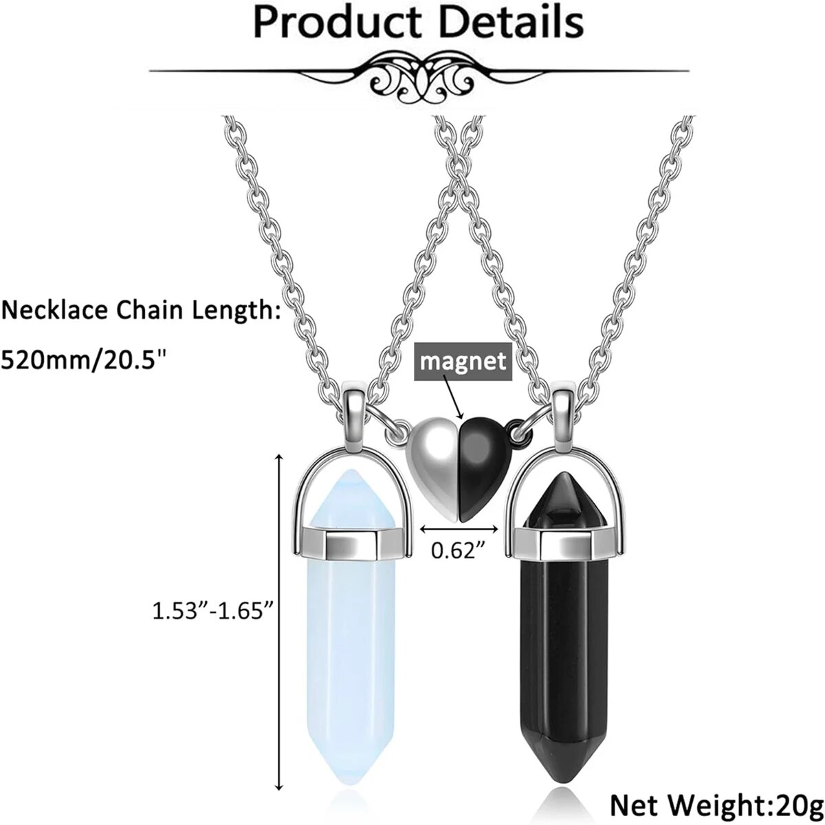 Парные кулоны для влюбленных и – обзор и цена Magnetic Couple Matching Necklaces