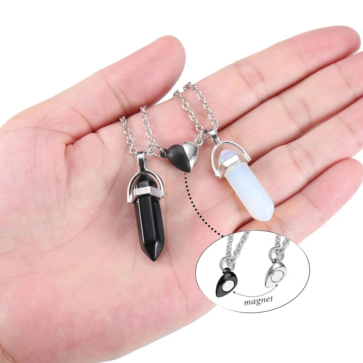 Парные кулоны для влюбленных и – обзор и цена Magnetic Couple Matching Necklaces