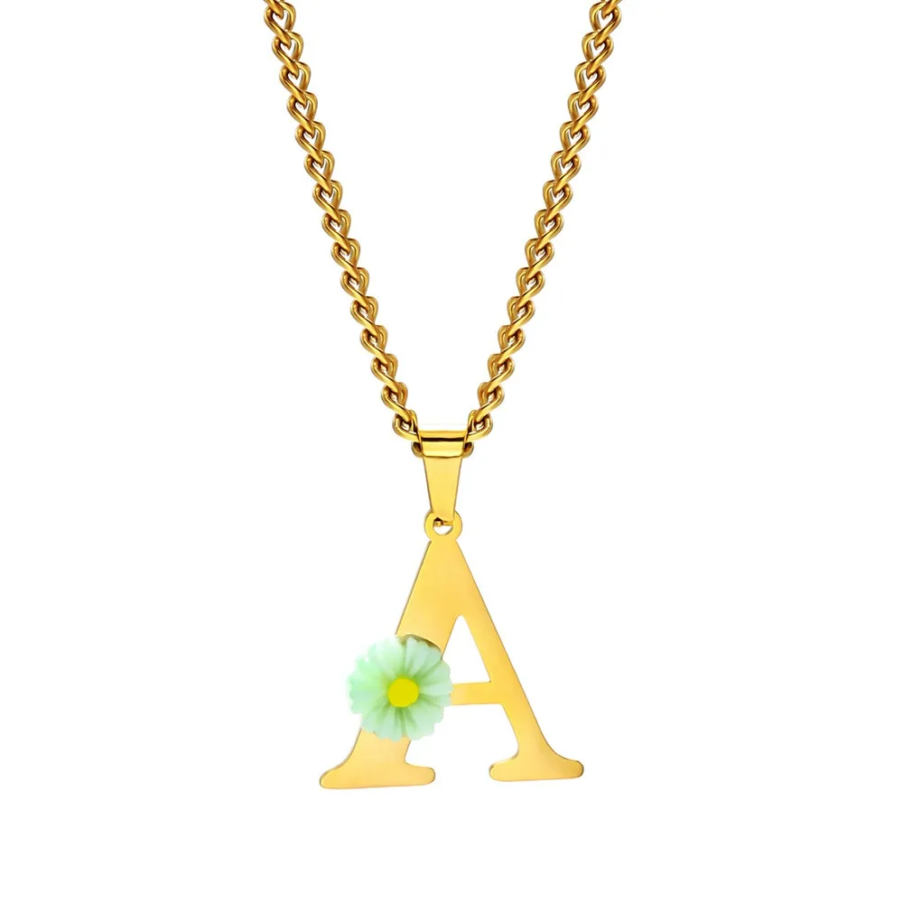Персонализированное ожерелье с – обзор и цена Initial Letter Necklace 18K Gold