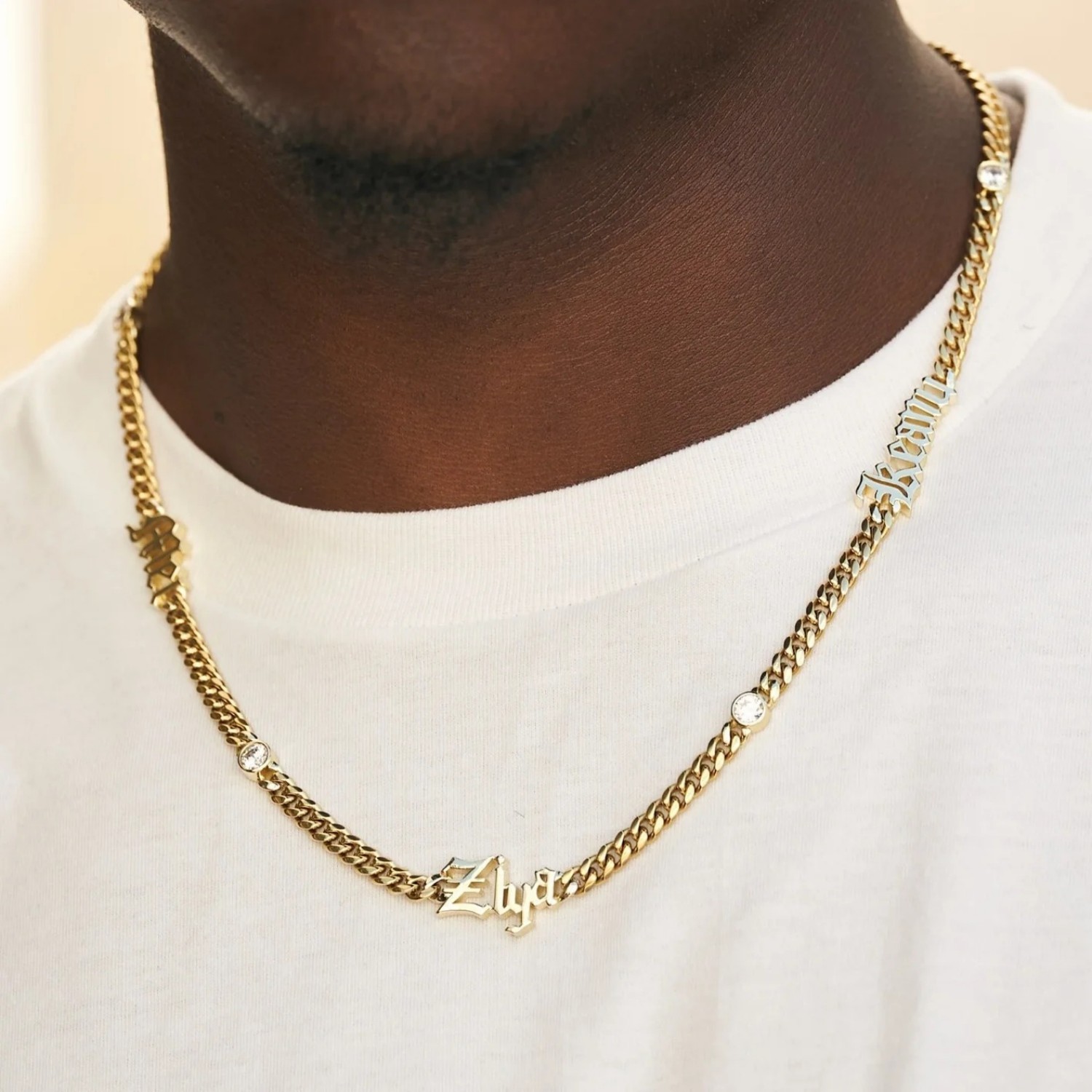 Индивидуальное ожерелье с имен – обзор и цена Cuban Link Chain 12Mm