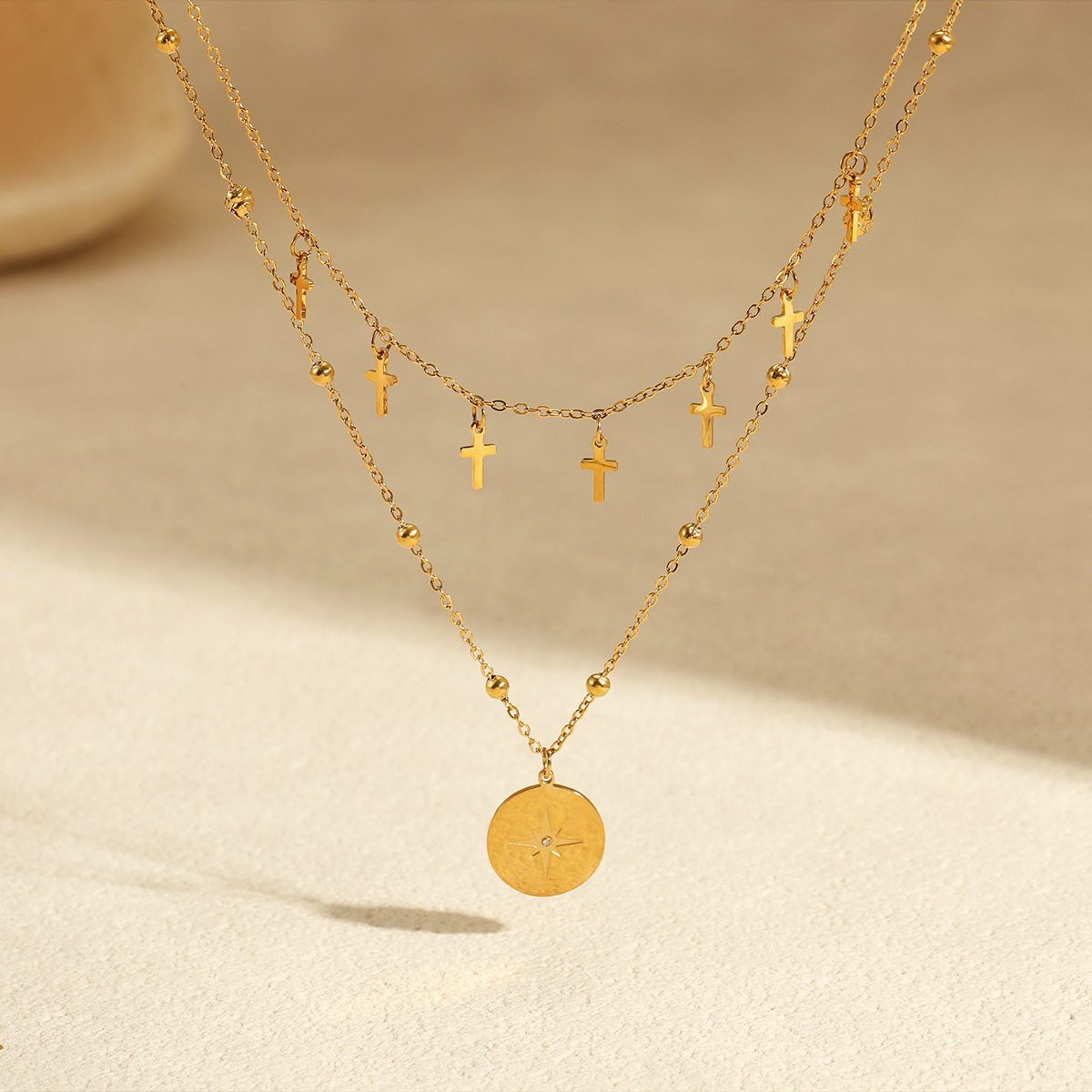 Винтажное двухслойное колье с  – обзор и цена Layered Pendant Necklace Aesthetic