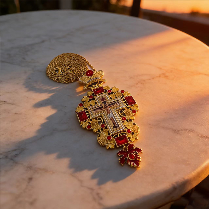 Новое Премиальное Красное Золо – обзор и цена Cross Pendant Necklace Gold