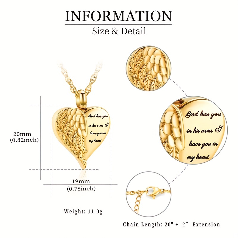 Женское Ожерелье в виде ангель – обзор и цена Heart Locket Necklace Photo