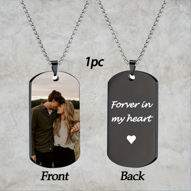 Персонализированный кулон с фо – обзор и цена Custom Name Necklace Stainless Steel