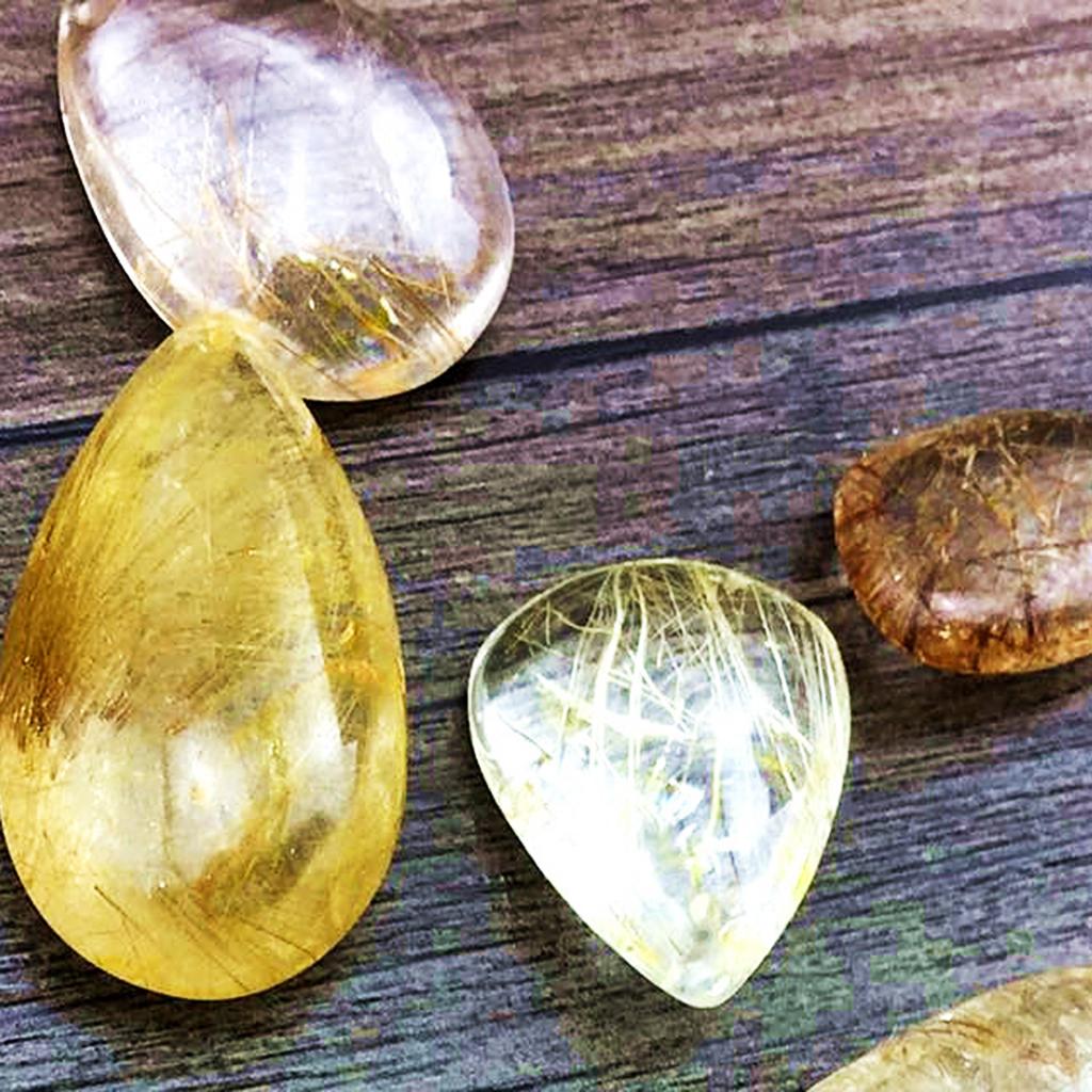 Золотой кулон из рутилового кв – обзор и цена Crystal Pendant Necklace Natural Stone