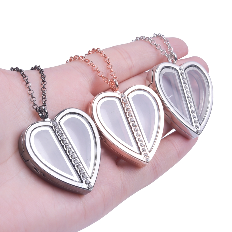 Магнитное ожерелье-медальон в  – обзор и цена Heart Locket Necklace Photo