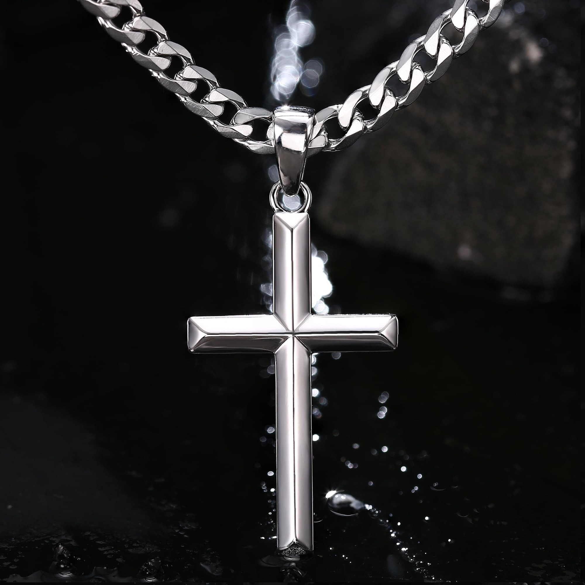 Fansilver ожерелье с крестом и – обзор и цена 925 Sterling Silver Chain Necklace Men