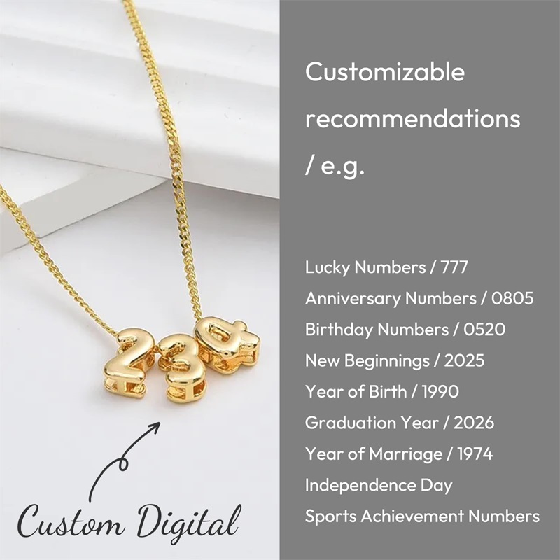 Персонализированное 3D-колье с – обзор и цена Initial Letter Necklace 18K Gold