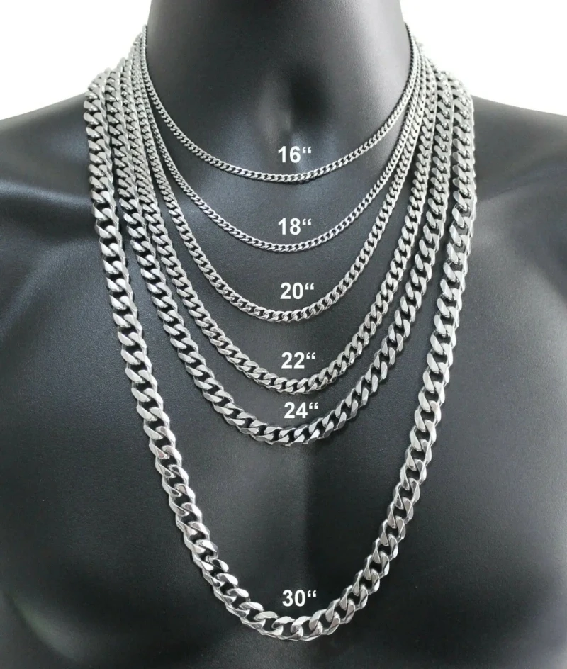 Мужское ожерелье из стерлингов – обзор и цена Cuban Link Chain 12Mm