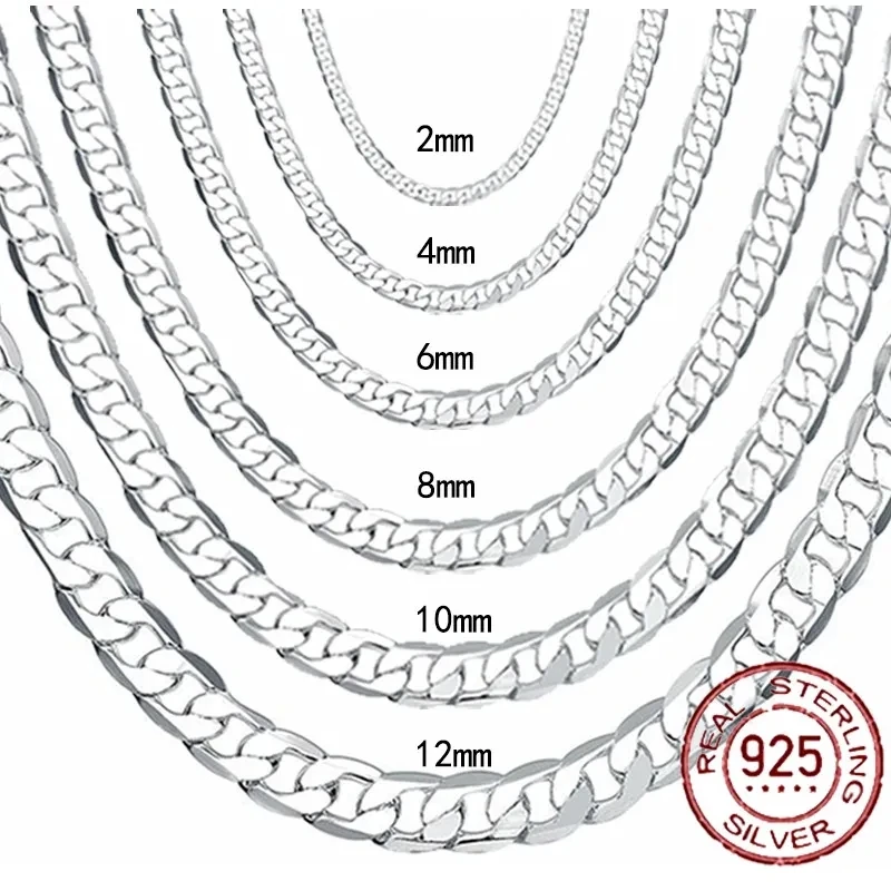 Мужское ожерелье из стерлингов – обзор и цена Cuban Link Chain 12Mm