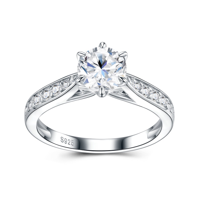 Роскошное женское кольцо Apais – обзор и цена Moissanite Engagement Ring 1 Carat