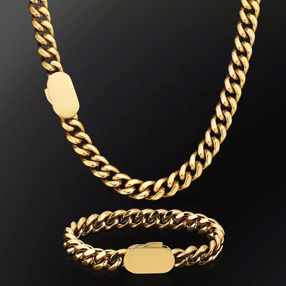 6-12 мм ширина, новый стиль, к – обзор и цена Cuban Link Chain 12Mm