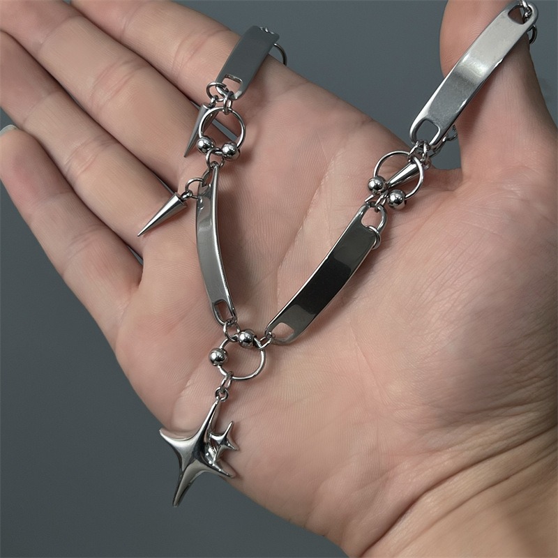 Ожерелье-чокер из нержавеющей  – обзор и цена Goth Punk Spike Choker