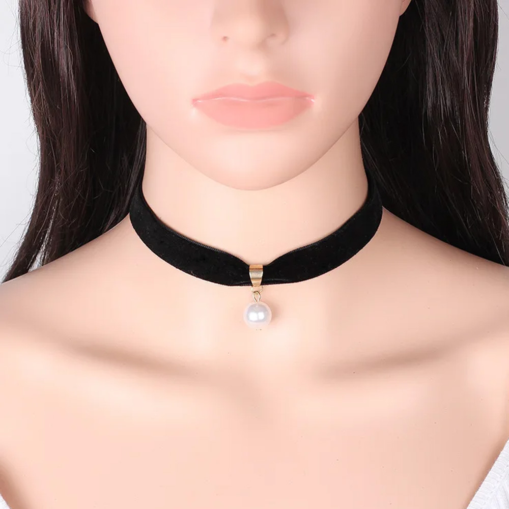 Простое винтажное жемчужное ко – обзор и цена Pearl Choker Necklace Vintage