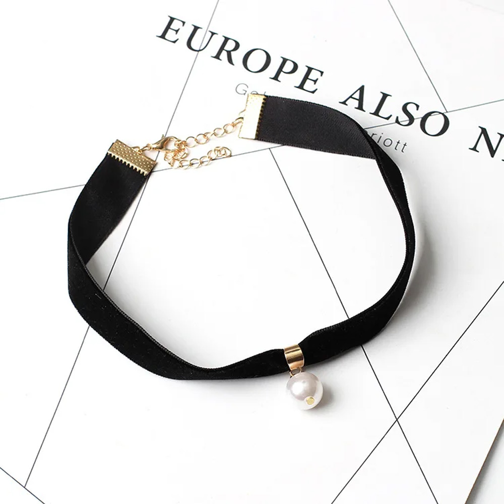 Простое винтажное жемчужное ко – обзор и цена Pearl Choker Necklace Vintage