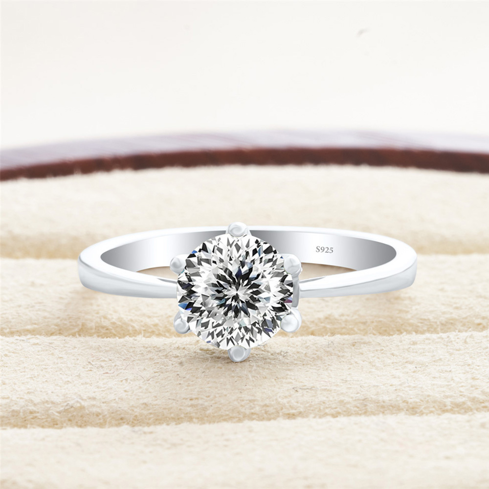 Кольцо JoyceJelly Classic с ше – обзор и цена Moissanite Engagement Ring 1 Carat