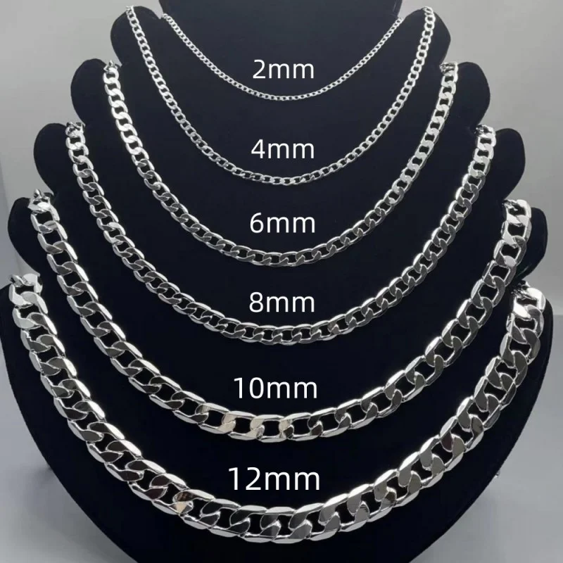 Мужское ожерелье из стерлингов – обзор и цена Cuban Link Chain 12Mm