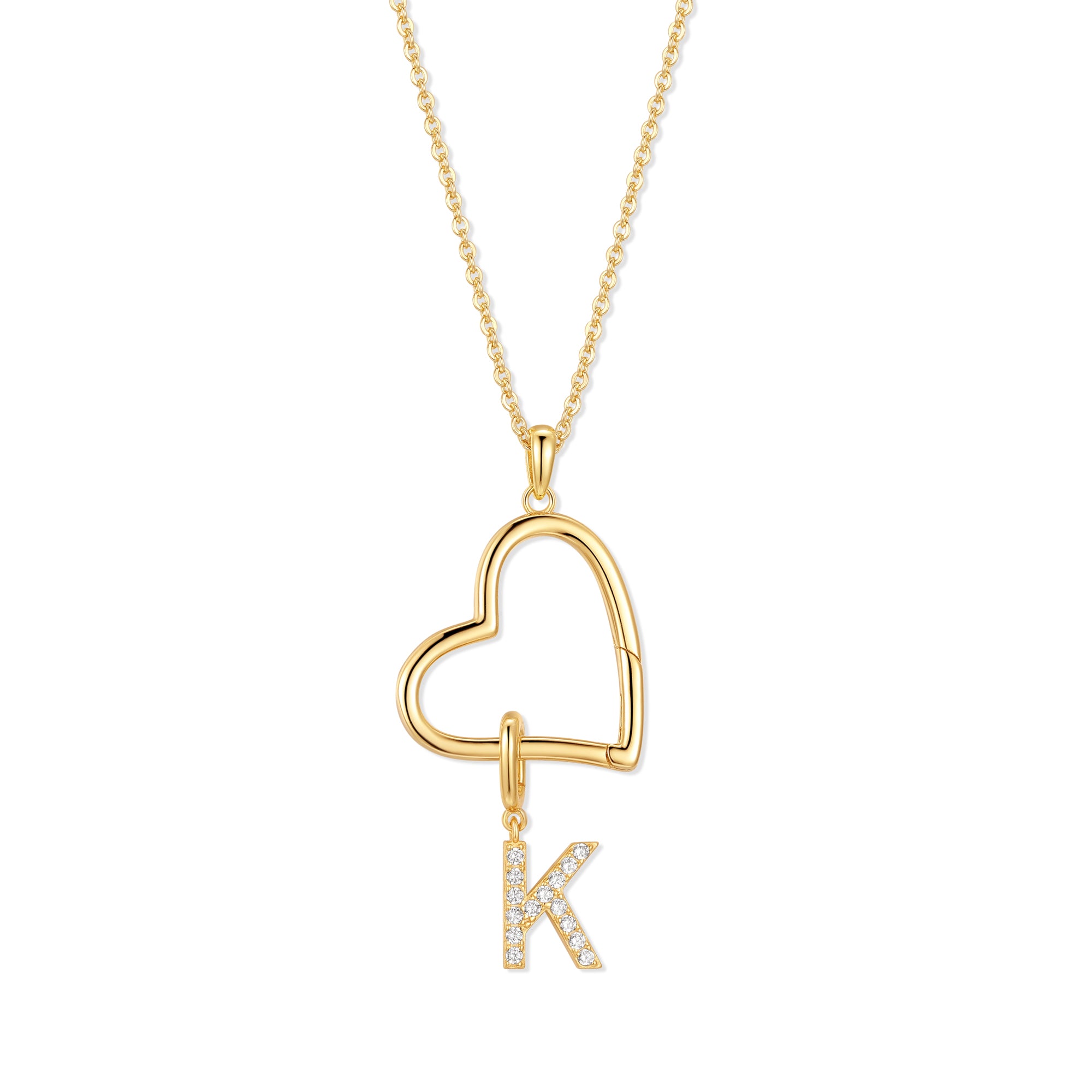 Индивидуальное колье с подвеск – обзор и цена Initial Letter Necklace 18K Gold