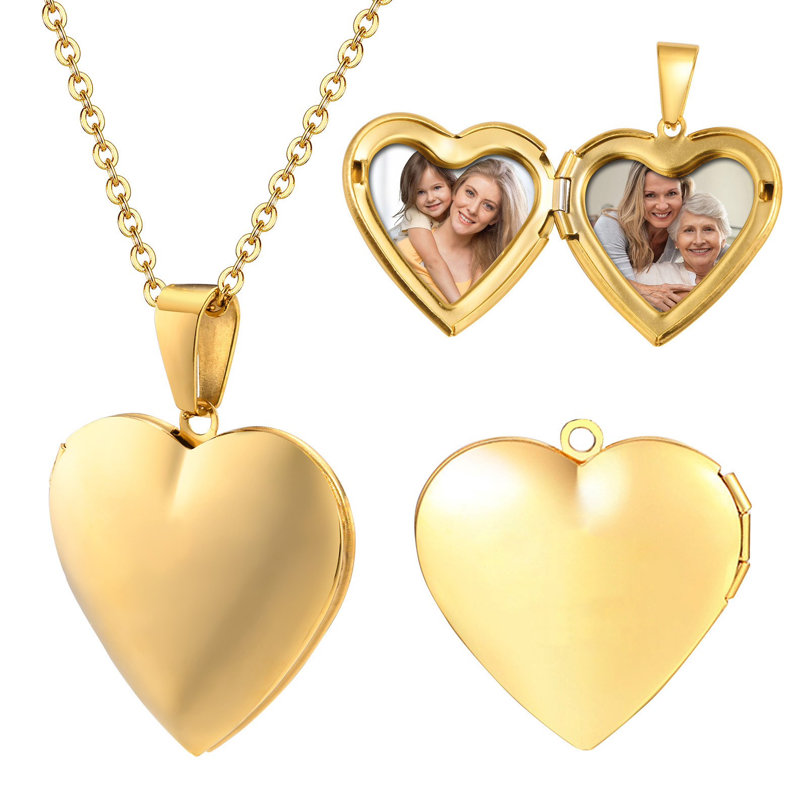 Ювелирные изделия из нержавеющ – обзор и цена Heart Locket Necklace Photo