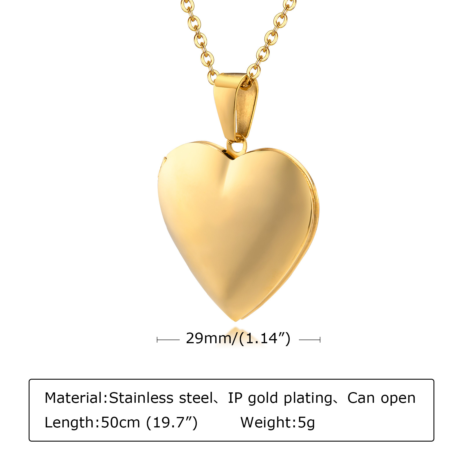 Ювелирные изделия из нержавеющ – обзор и цена Heart Locket Necklace Photo