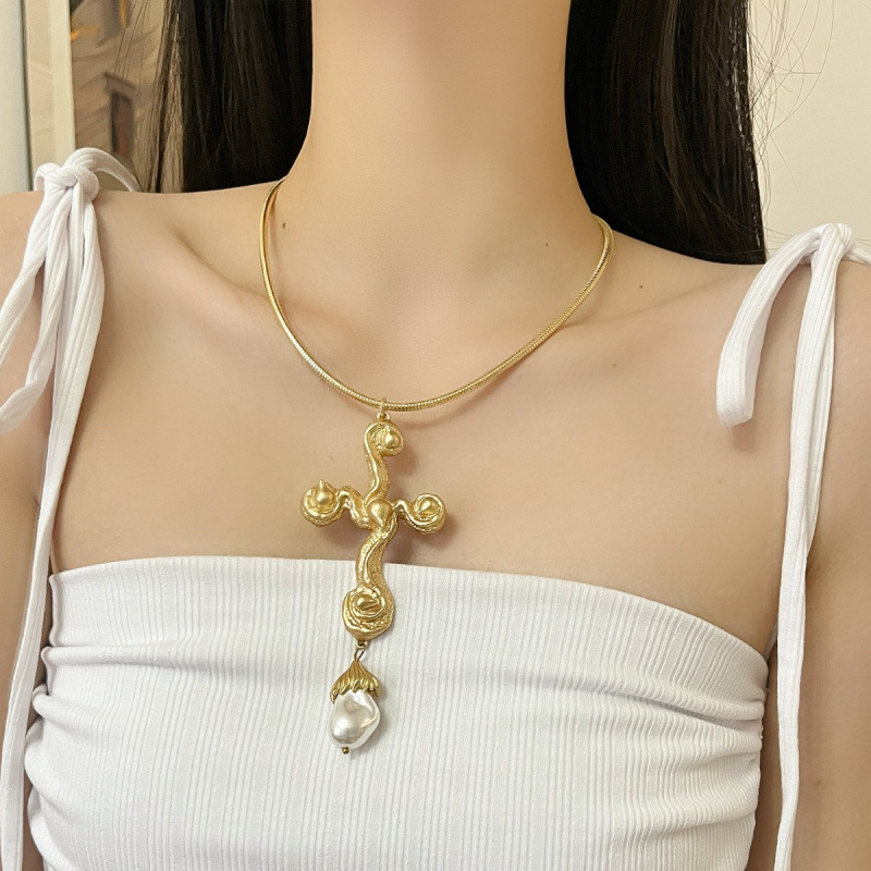 Винтажное преувеличенное ожере – обзор и цена Pearl Choker Necklace Vintage